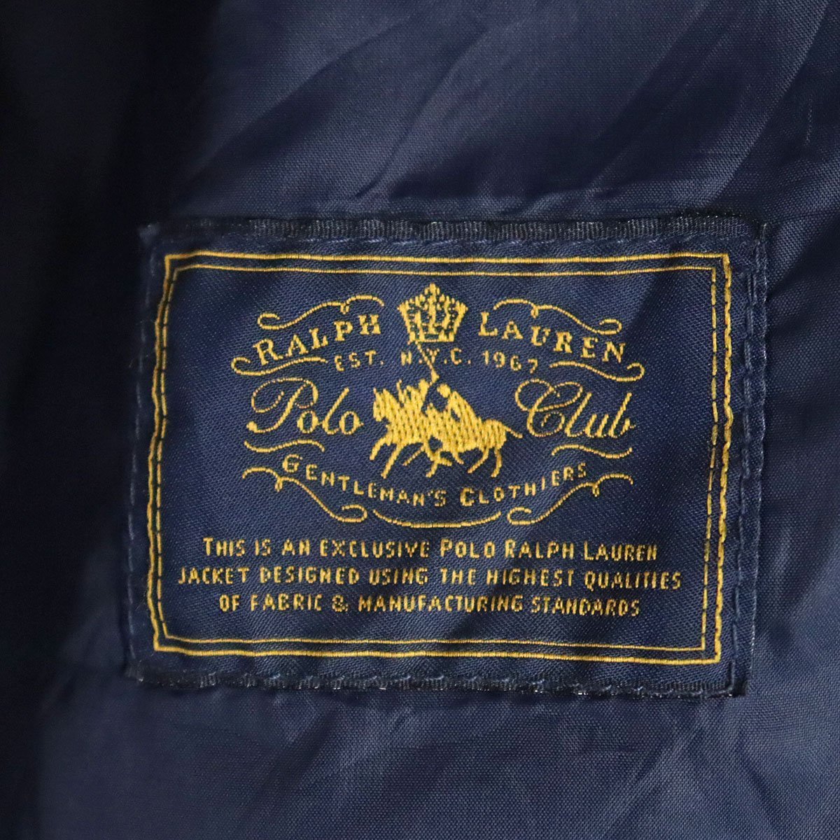 ＄2T/R11.6-3　　90s　POLO RALPH LAUREN　ラルフローレン　キルティングジャケット　Mサイズ　メンズ　ジャンパー　ブルゾン_画像7