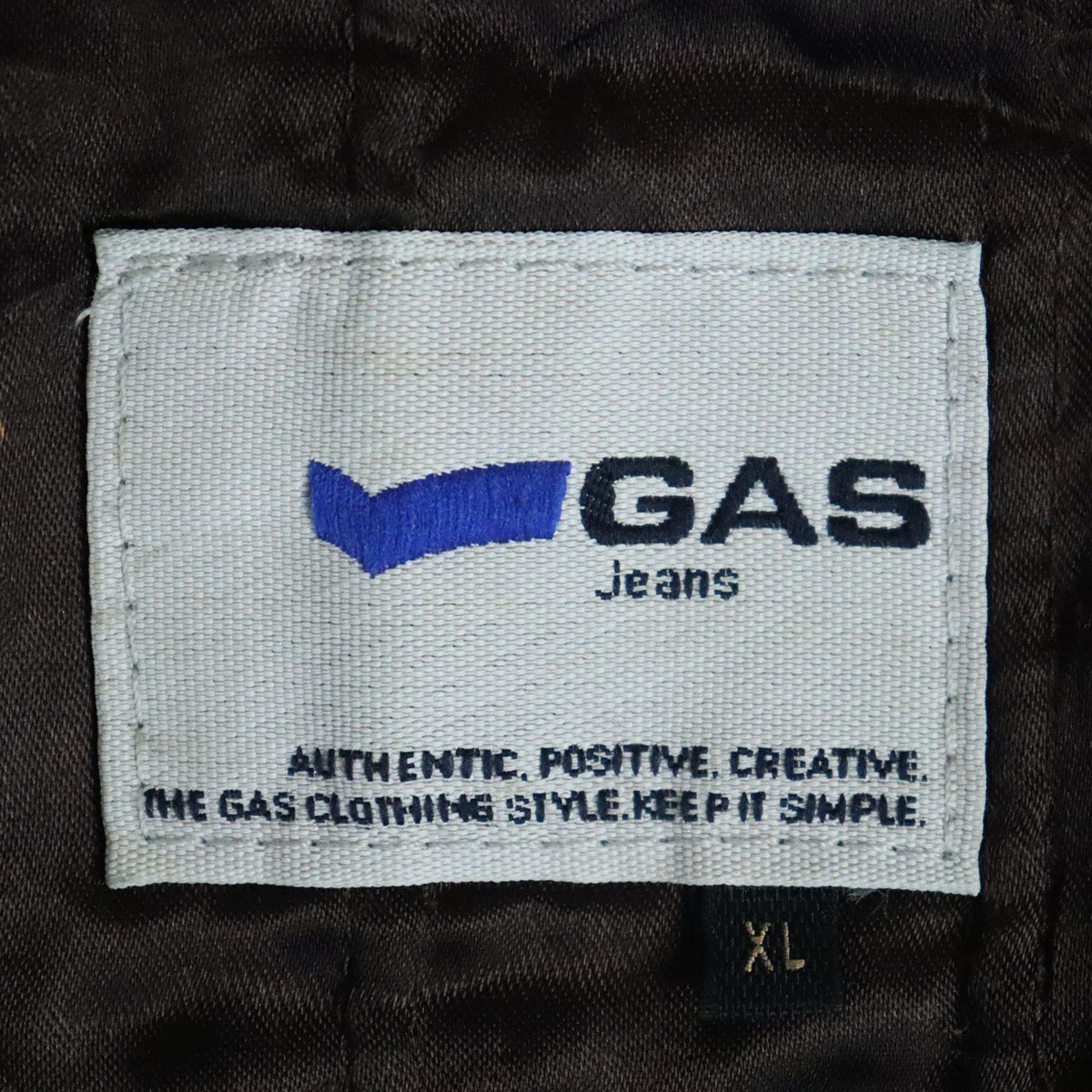 H5S/Y7.20-3　ユーロ古着　GAS jeans　ガス　シングルライダース　本革　レザージャケット　革ジャン　皮ジャン　バイカー　XL　ブラウン_画像5