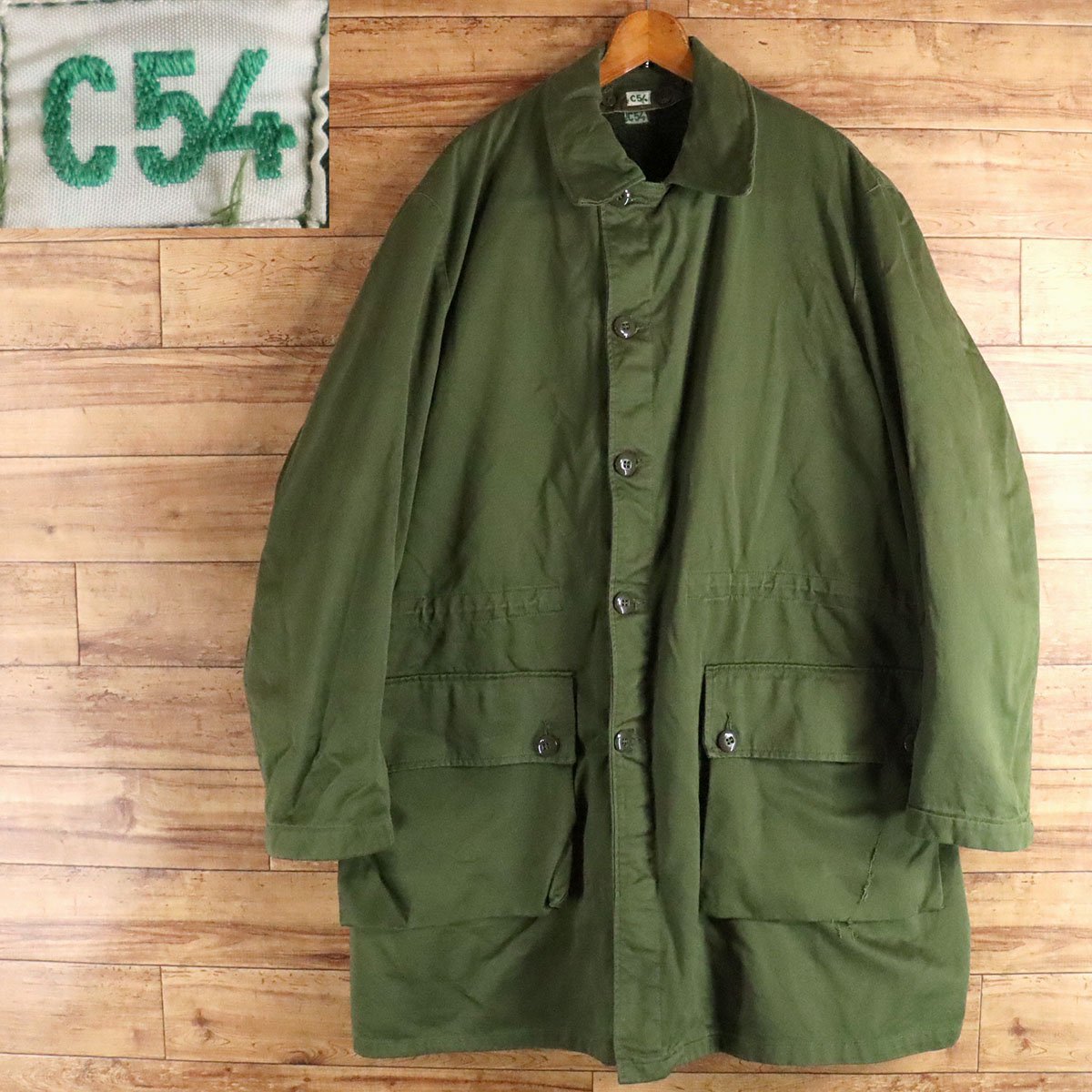 I6T/R11.7-2 60s~ Vintage Sweden army M-59 field coat M59 euro
