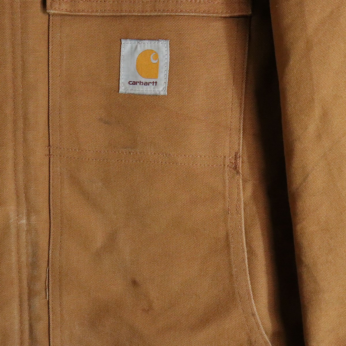 D5T/R11.24-2　アメリカ古着　Carhartt　カーハート　ダックジャケット　ワークジャケット　デトロイト　ジャンパー　ブルゾン_画像3