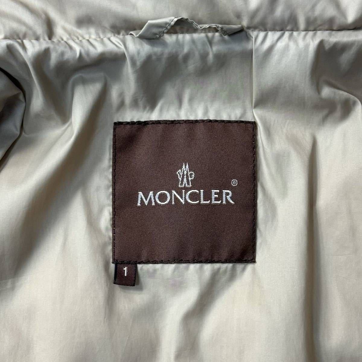 美品/M相当★モンクレール/MONCLER ダイヤキルティング 肉厚 ダウンジャケット コート ロゴジップ フード収納 ブルゾン 中綿 メンズ_画像8