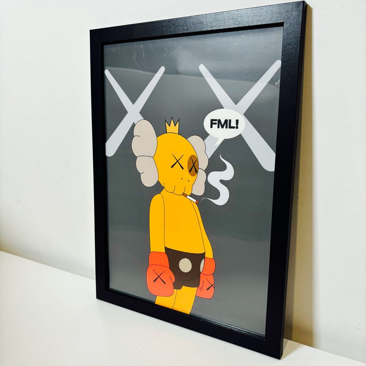 黒額付きポスター】KAWS(カウズ)27ベアブリック(A4サイズ 黒額付きポスター】KAWS(カウズ)27ベアブリック(A4サイズ