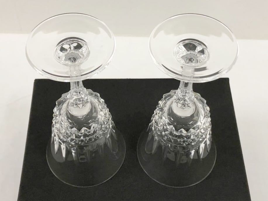 未使用 Cristal d’Arques クリスタルダルク ワイングラス 2客セット ペアグラス 箱付き_画像8
