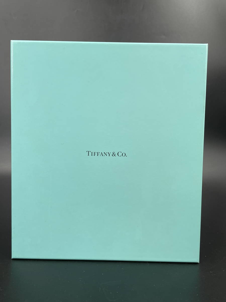 □M120　TIFFANY&Co. ティファニー シャンパングラス 2客セット 箱付 クリア クリスタル フローレット ペア ガラス食器_画像9