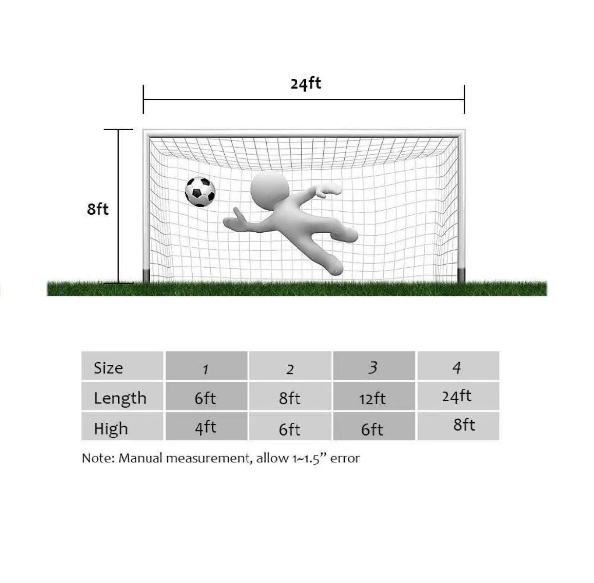 サッカー ゴール ポストネットアウトドアトレーニング 交換ネット