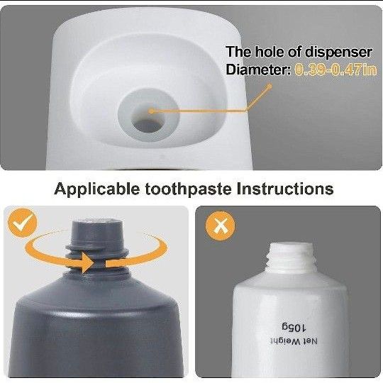 iHave  歯磨き粉ディスペンサー 壁に取り付け  自動歯磨き粉絞り器