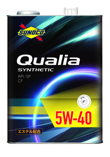 送料無料！　SUNOCO　Qualia　スノコ　クオリア　SP/CF　5W-40　Synthetic（エステル配合）Level:部分合成　 20L缶　エンジンオイル_画像1