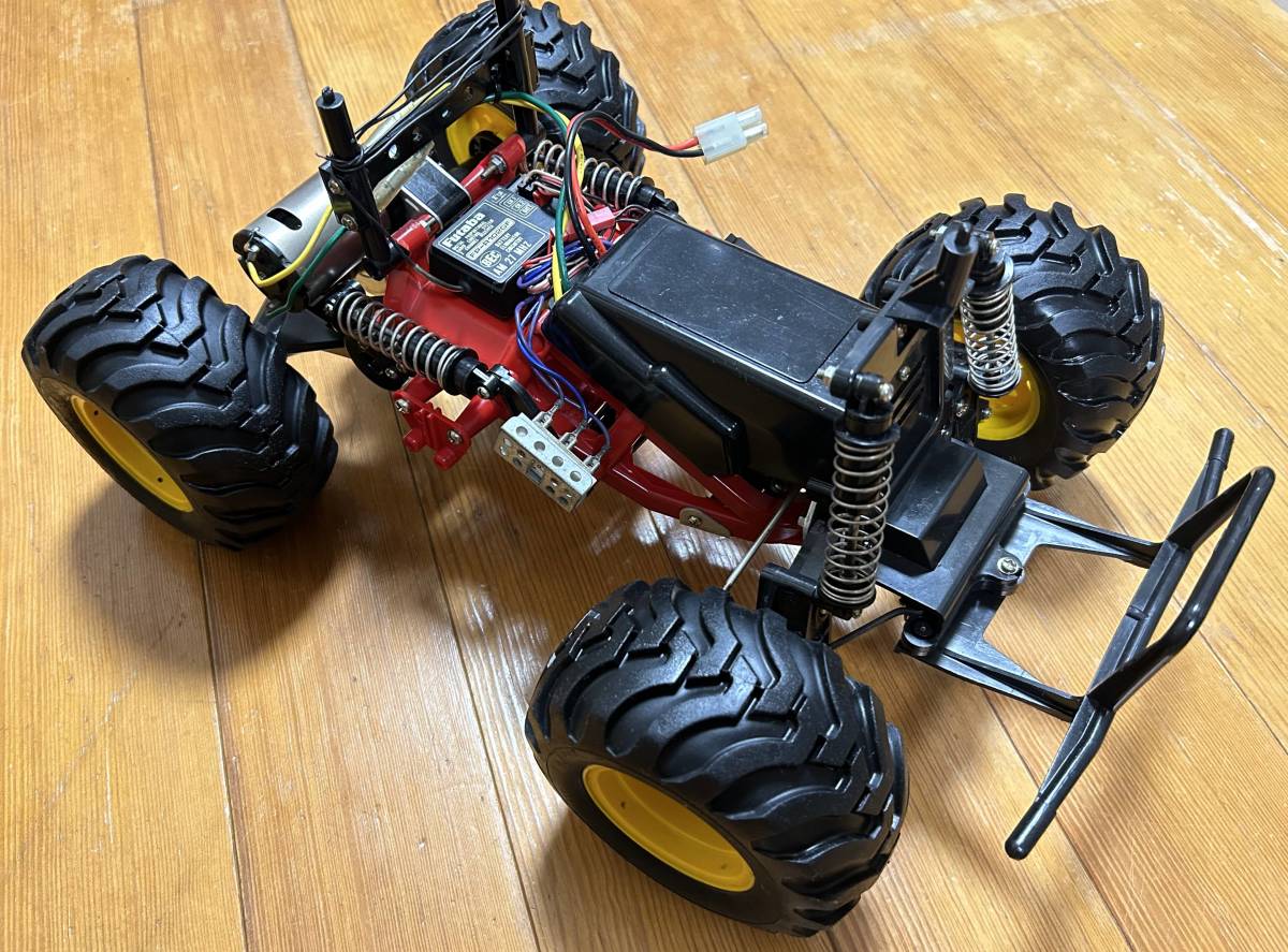 タミヤ モンスタービートル ブラックフット メカ付き 作動確認済 旧車 昭和 スピコン仕様 TAMIYA_画像1