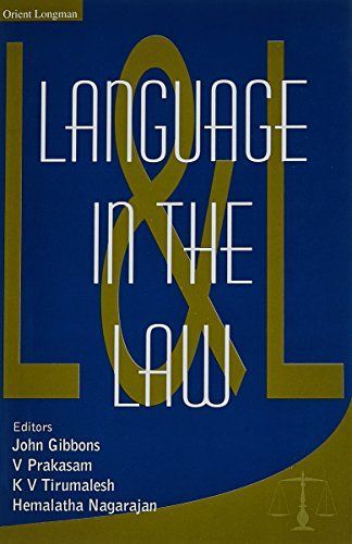 [A11167260]Language in the Law Gibbons,John; Prakasam,V.