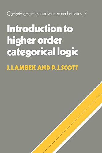 洋書 [A11424843]Introduction to Higher-Order Categorical Logic (Cambridge Studie