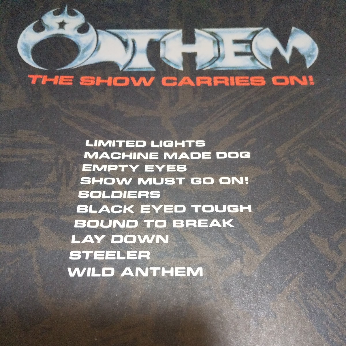 【絶版】ANTHEM / THE SHOW CARRIES ON！★アンセム★バンドスコア・タブ譜★絶版★中古・美品