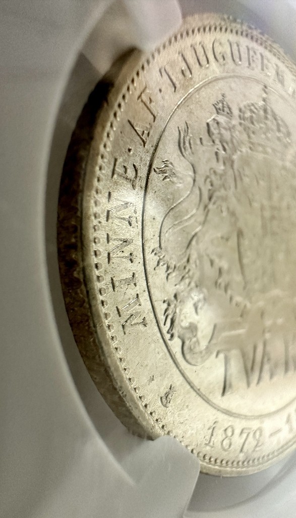 1円スタート！！！1897 スウェーデン銀貨 2クローナ ジュビリー NGC MS63 アンティークコイン_画像8