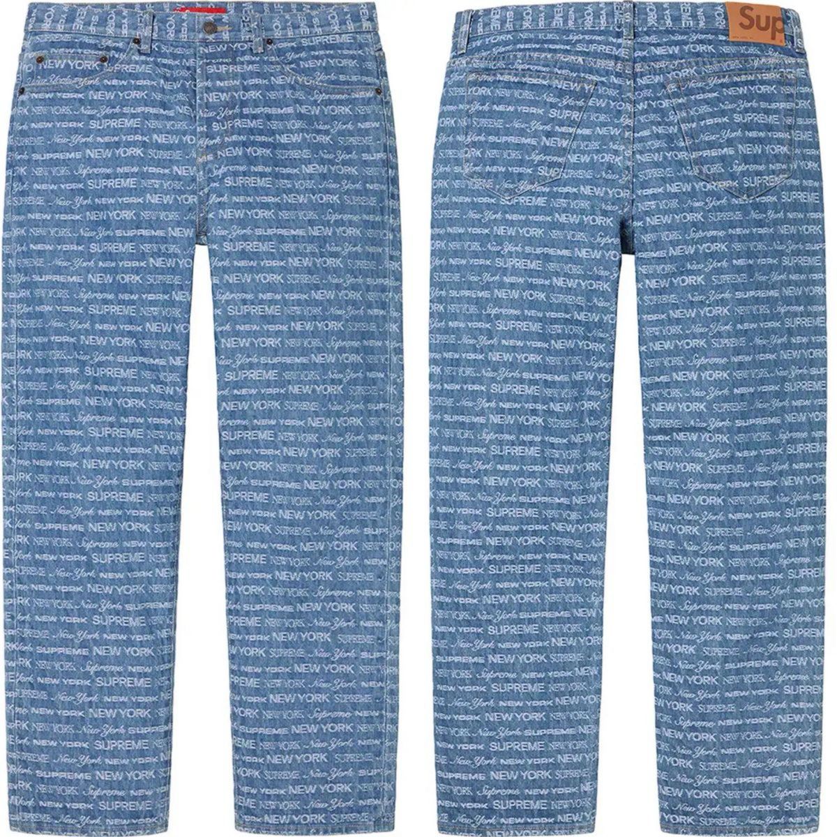 Supreme Multi Type Jacquard Regular Jean シュプリーム デニム Supreme Multi Type Jacquard Regular Jean シュプリーム デニム