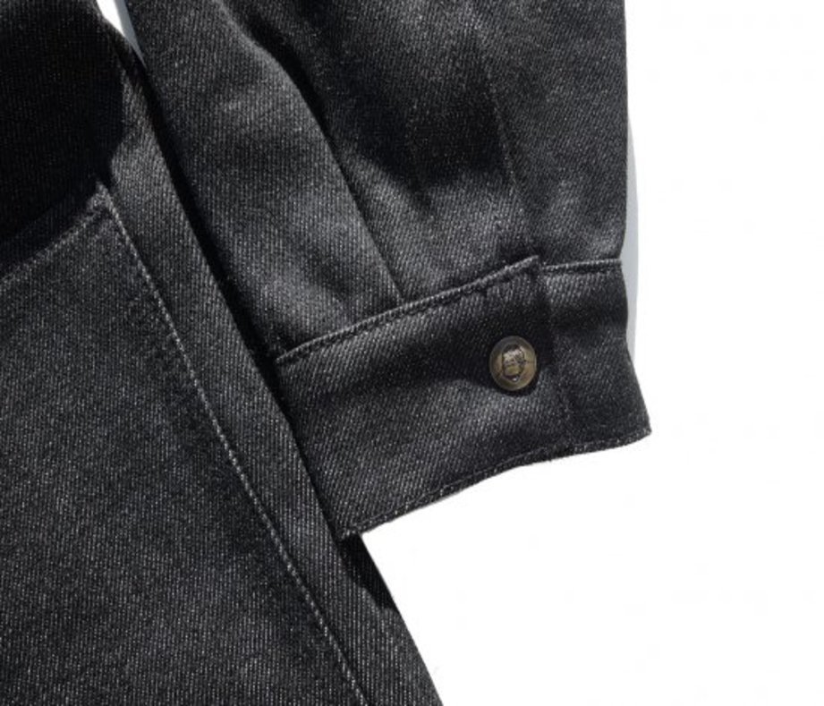 送料無料 即決！BEN DAVIS ベンデイビス リジナル デニム カバーオール ブランケットインナー スナップボタン BLACK DENIM　XL_画像4