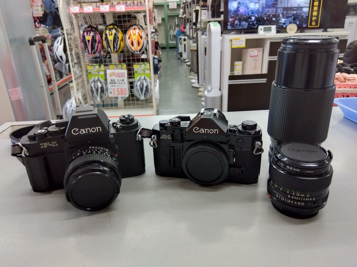 【ジャンク】キャノン CANON カメラ レンズ 一眼レフ フィルムカメラ F−1 A−1 まとめ売り！_画像1