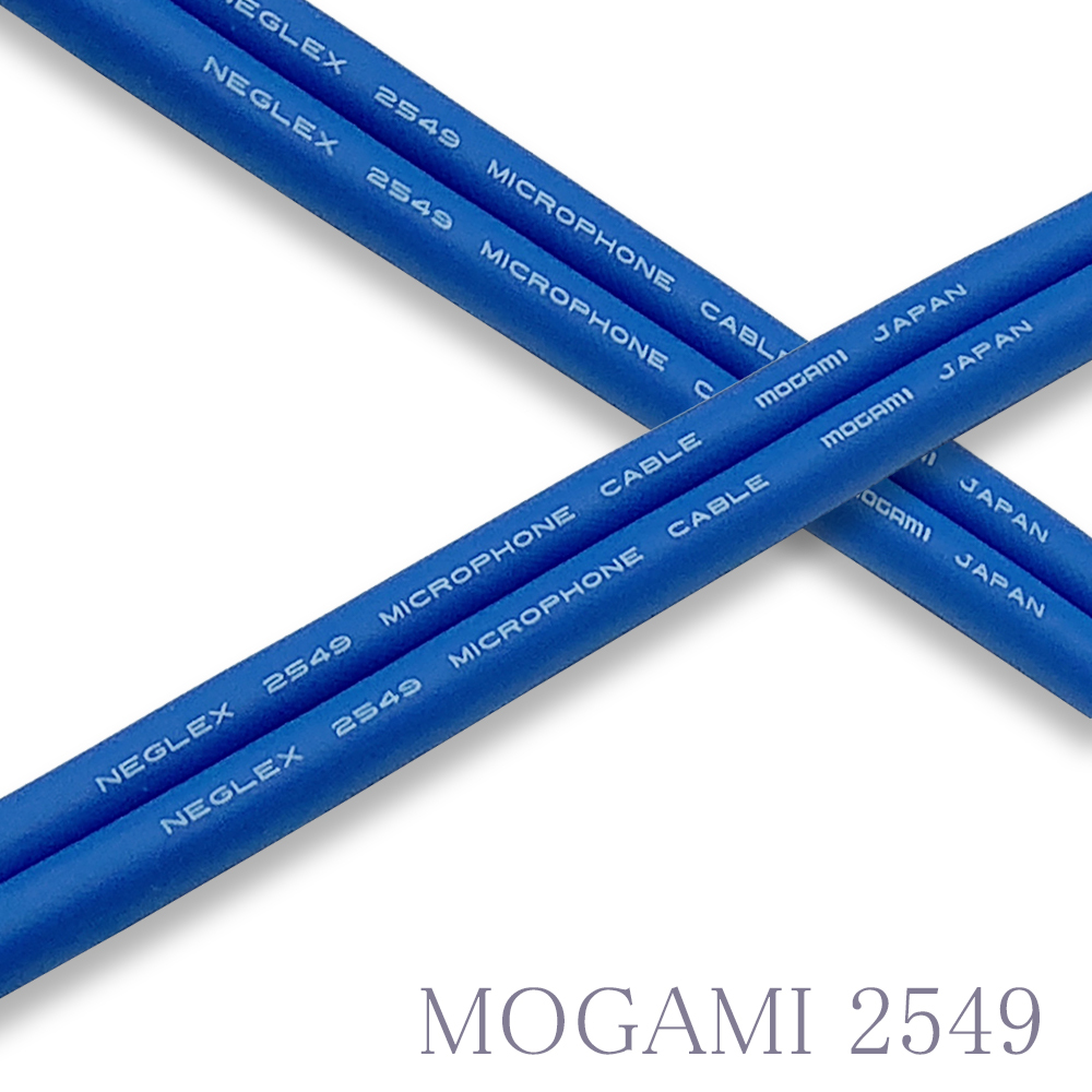 【送料無料】MOGAMI(モガミ)2549 RCAオーディオラインケーブル ２本セット REAN（NEUTRIK）NYS366BG (ブルー, 100cm)　①_画像2
