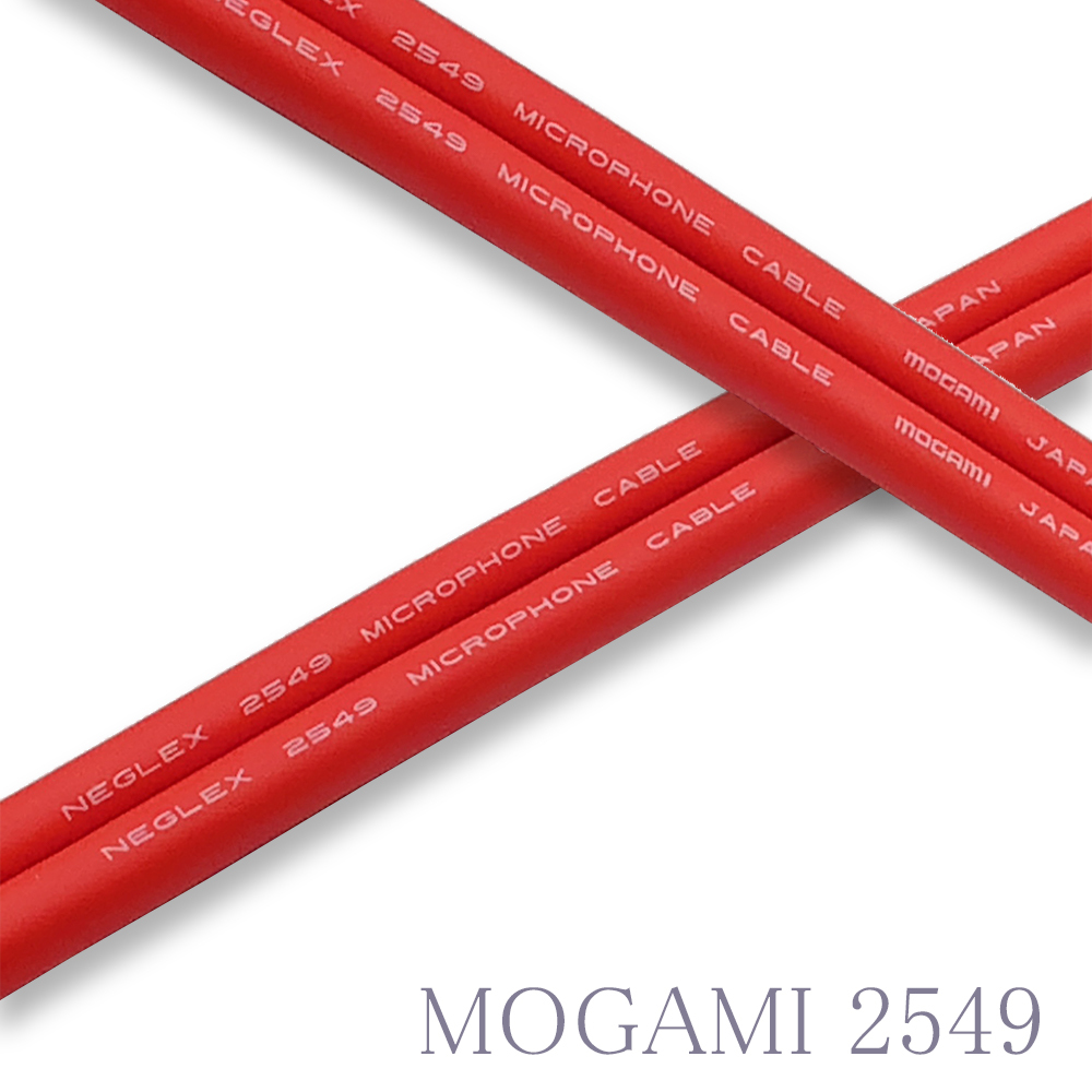 【送料無料】MOGAMI(モガミ)2549 RCAオーディオラインケーブル ２本セット REAN（NEUTRIK）NYS366BG (レッド, 30cm)　②_画像2