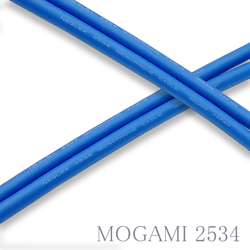 【送料無料】MOGAMI(モガミ)2534 RCAオーディオラインケーブル ２本セット REAN（NEUTRIK）NYS366 (ブルー, 30cm)　①_画像2