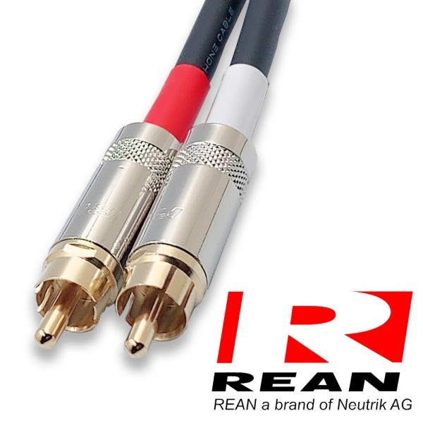 [ бесплатная доставка ]MOGAMI( Moga mi)2534 RCA аудио линия кабель RCA кабель 2 шт. комплект ( черный, 2m) ①