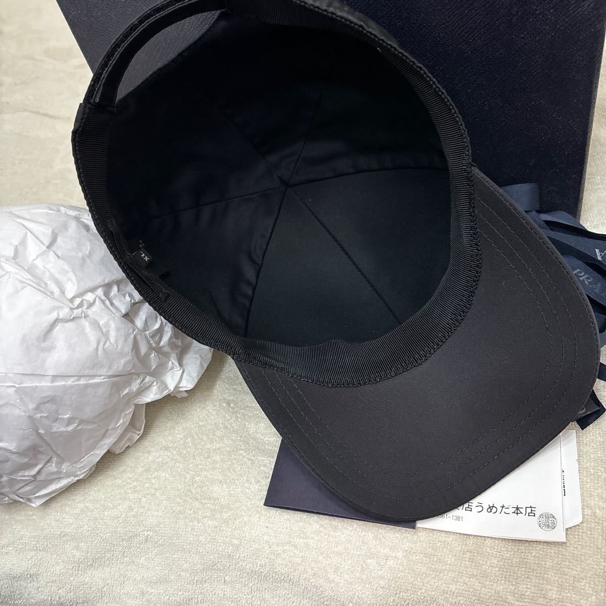送料関税無料】 【正規品】プラダPRADA ナイロンキャップXL 最安値 極