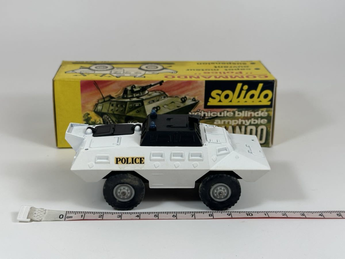 (s026) solido COMMANDO Police 224bis ソリド ミニカー 戦車 当時物_画像3