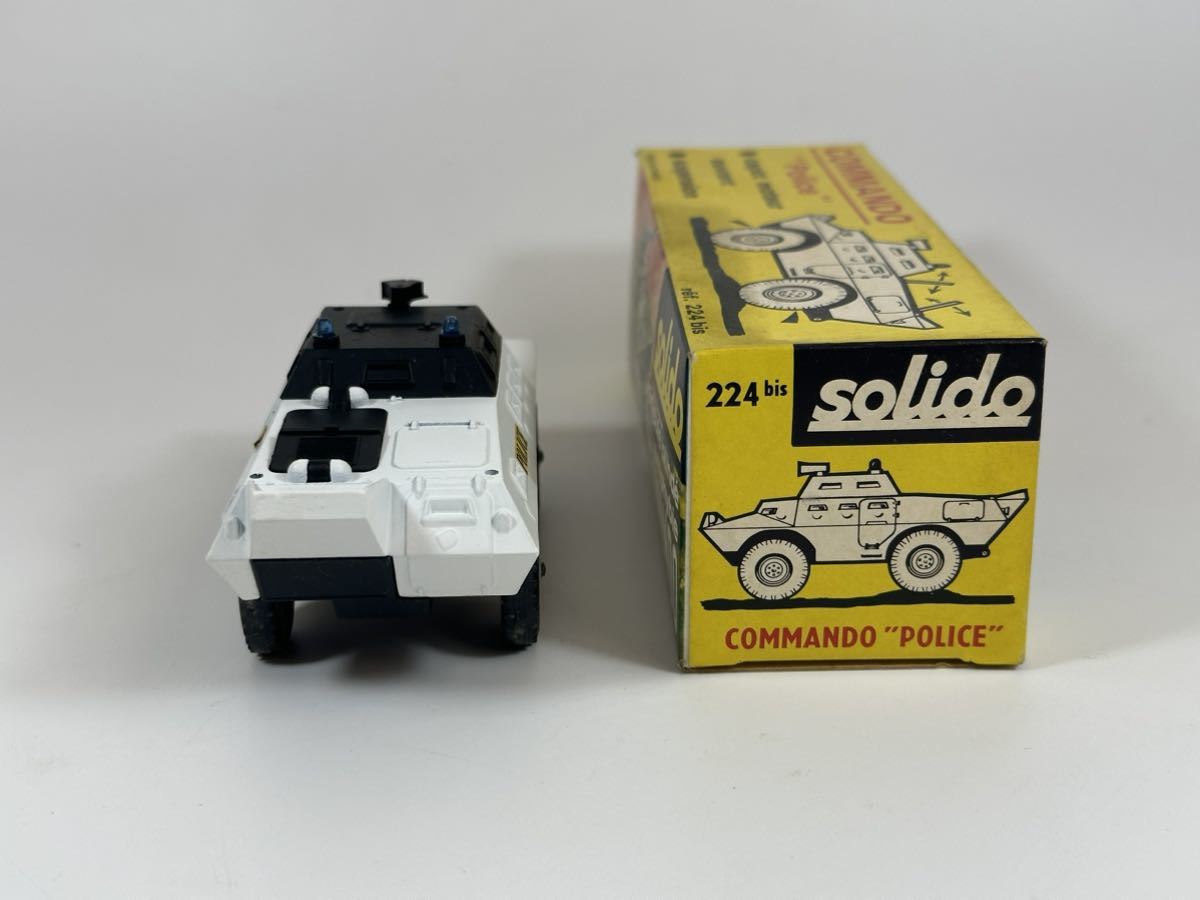(s026) solido COMMANDO Police 224bis ソリド ミニカー 戦車 当時物_画像2