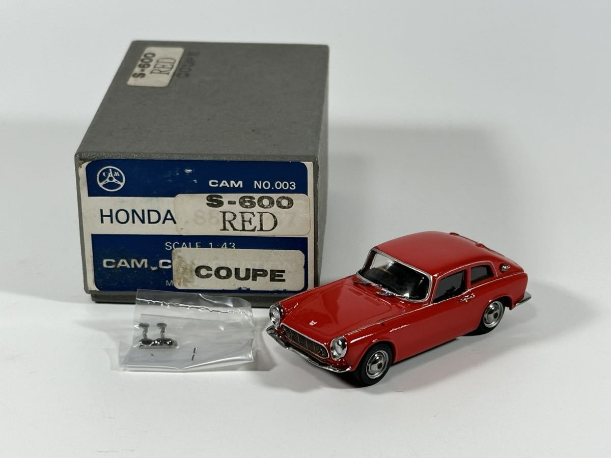 (s096) ホンダ S600 RED COUPE CAM CORPORATION 1/43 レッド クーペ 希少 ミニカー HONDA_画像1