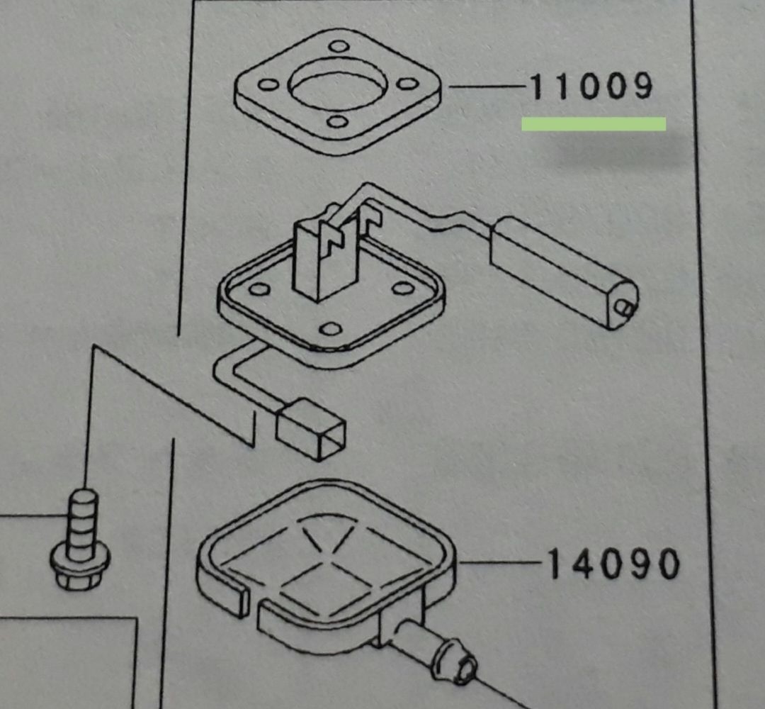 カワサキ純正　ZRX400 ZRX400Ⅱ パッキン 燃料センサー　パッキン　フューエル センサーパッキン 　カワサキ正規品　ZRX タンク_画像4
