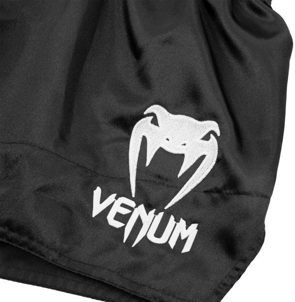 VENUM ムエタイトランクス MUAY THAI SHORTS CLASSIC ブラック ホワイト キックパンツ ボクシング トランクス スポーツウェア 格闘技 S_画像4