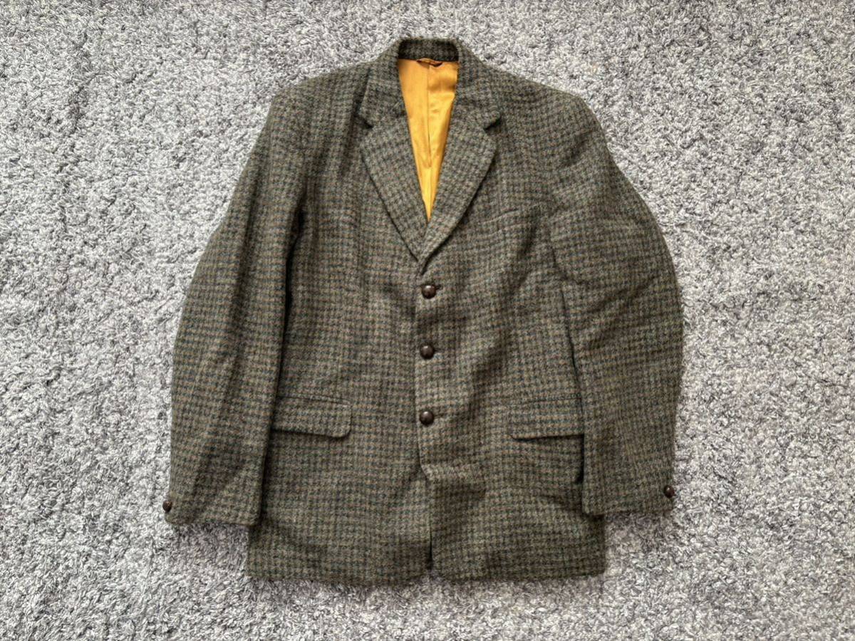 希少! 60s HARRIS TWEED ハリスツイード セットアップ テーラードジャケット ビンテージ ☆ 50s オンブレ レーヨンシャツ モヘアニット_画像2