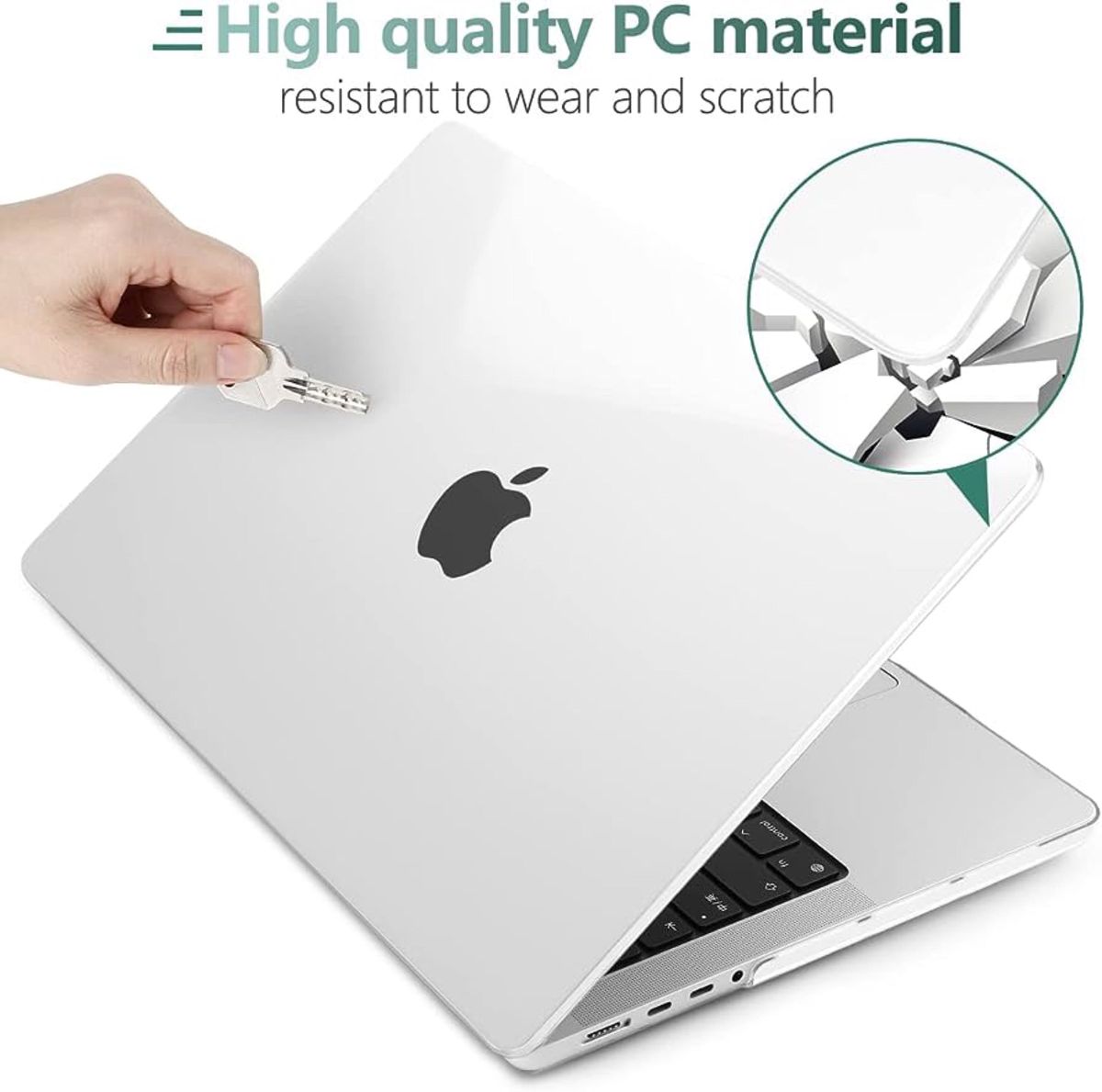 MacBook Pro 14 ケース 耐衝撃 排熱機能 ハードケース (クリア)