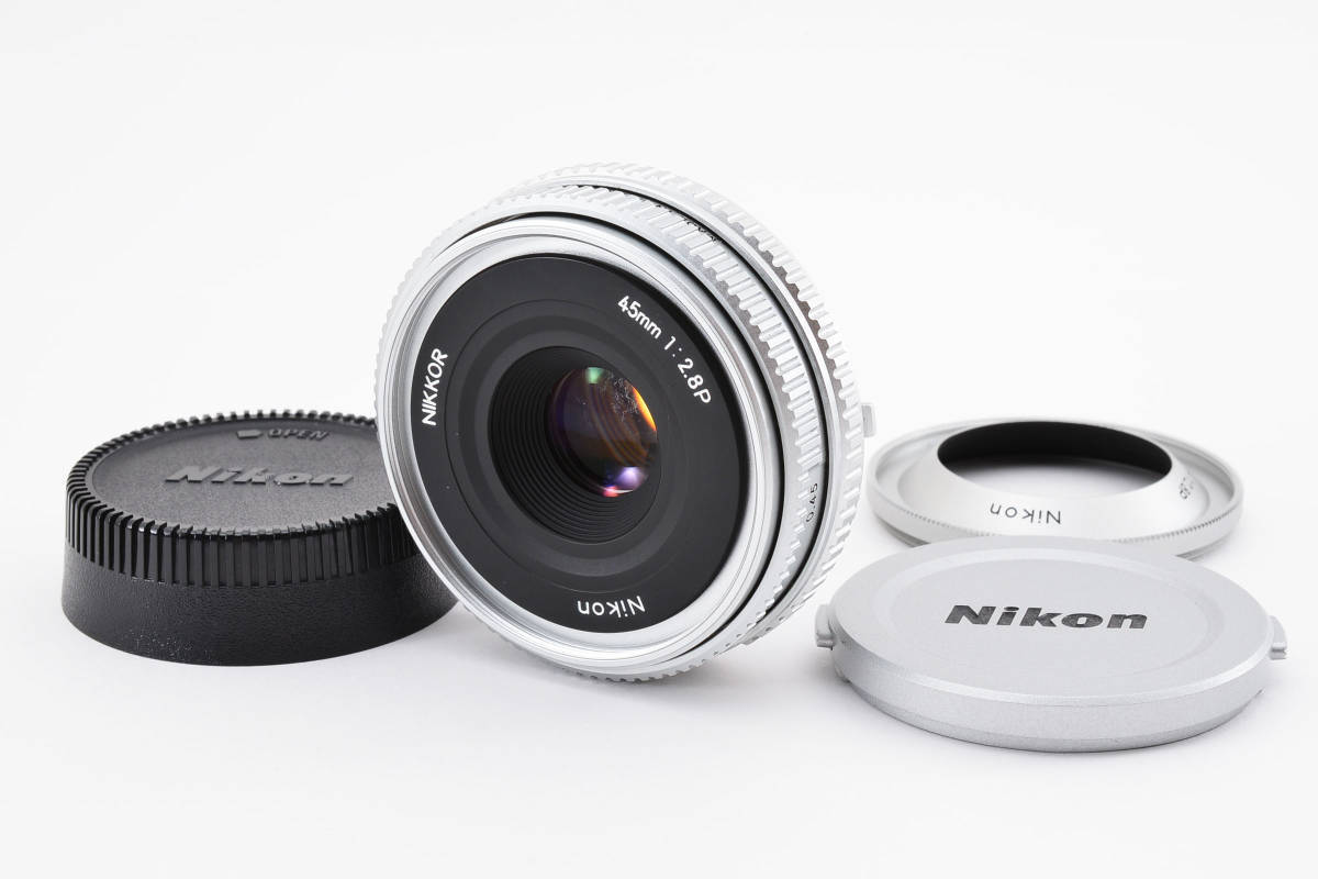 Nikon ニコンAI Nikkor 45mm F2.8P シルバーパンケーキレンズ Nikon ニコンAI Nikkor 45mm F2.8P シルバーパンケーキレンズ