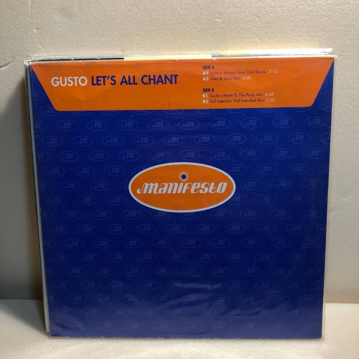 GUSTO / LET\'S ALL CHANT 12 -inch 