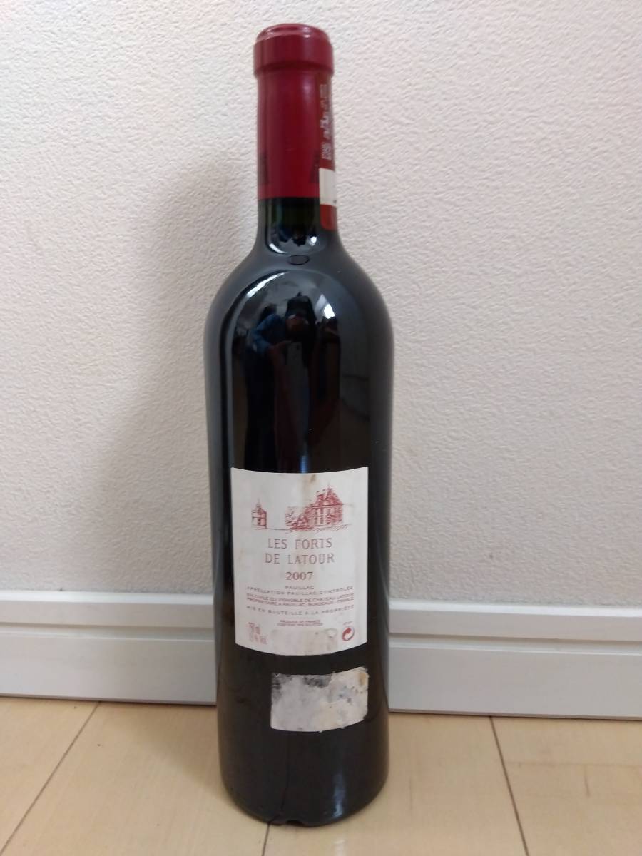 【フランス】赤ワイン：2007年　レ フォール ド ラトゥール　LES FORTES DE LATOUR（未開封）_画像2