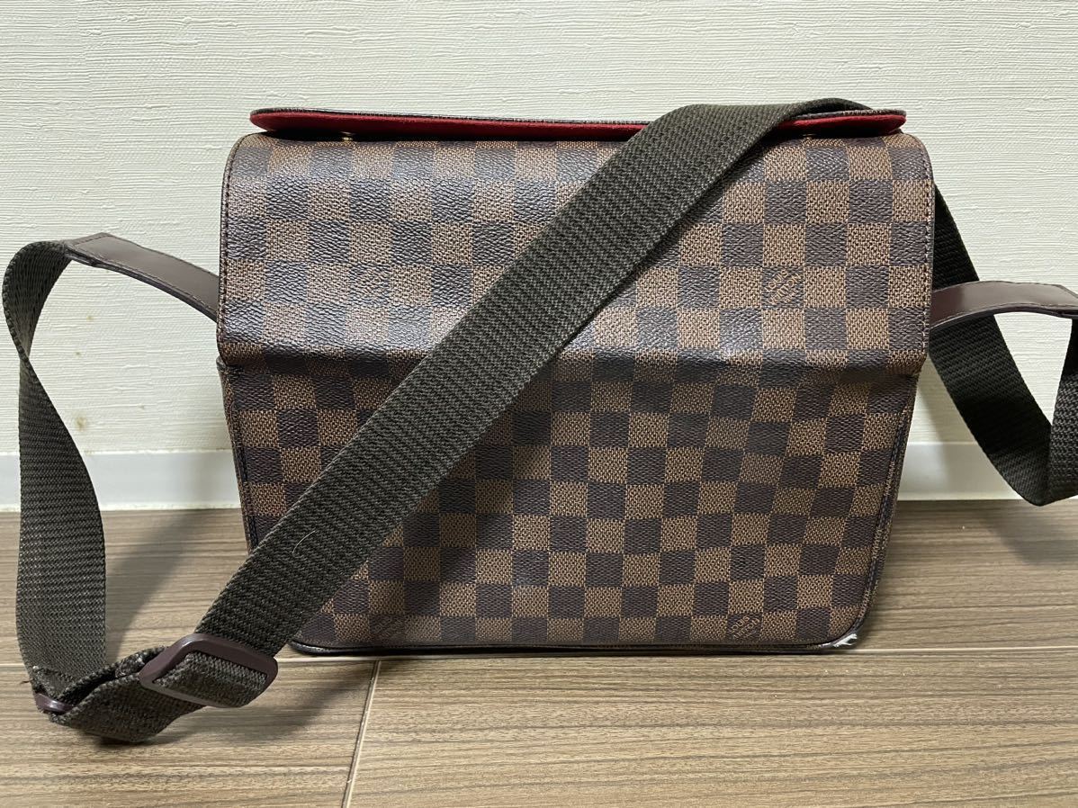 ルイヴィトン LOUIS VUITTON ダミエ ナヴィグリオ N45255 ショルダーバッグ 斜め掛けメンズ・レディース ダミエブラウン系カラー　_画像1