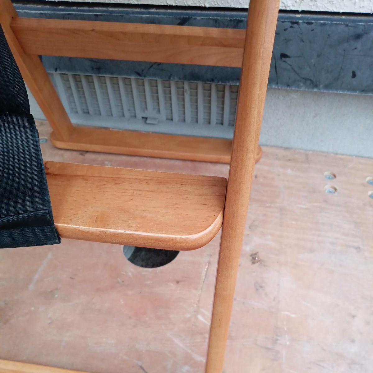 澤田木工所　リトルウッド　折りたたみ式　木製ハイチェア　ベビーチェア 子供椅子 テーブル付　_画像6