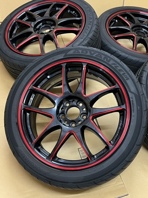 ホイール付タイヤ４本セット WORK EMOTION KIWAMI プリウス、カローラ、スバルなど 17×7.0+47 PCD100 215/45/17 YOKOHAMA ADVAN _画像5