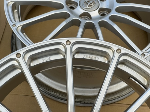 中古ホイール４本セット　TWS FORGED BBS タイプ トヨタ プリウス 17×7JFH2ET45 日本製 PCD100 TWS FORGED _画像8