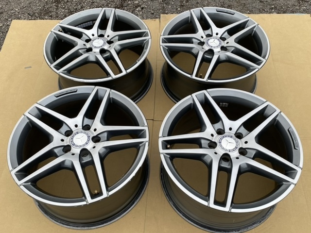 ②メルセデスベンツ 純正 W212 W207 AMG Eクラス 18×8.5J+48 9J+54 112-5 4本 A212 401 0300/0400 W204 W205 W206 W213 W212 W211(_画像3