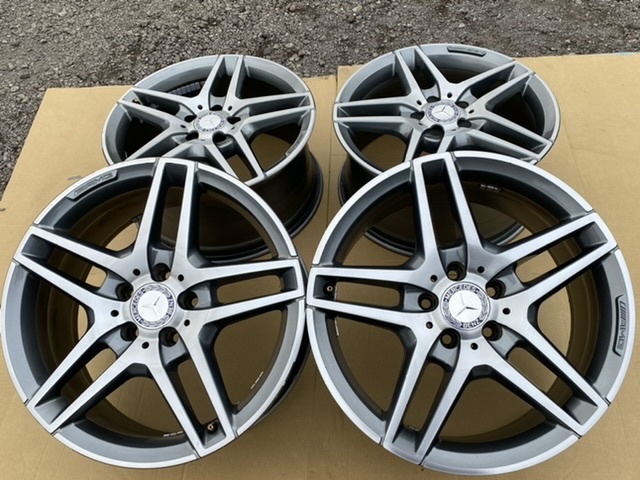 ②メルセデスベンツ 純正 W212 W207 AMG Eクラス 18×8.5J+48 9J+54 112-5 4本 A212 401 0300/0400 W204 W205 W206 W213 W212 W211(_画像2