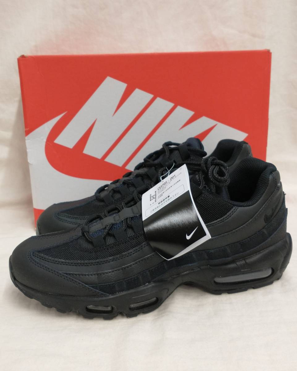 [黒タグ付・未使用] NIKE AIR MAX 95 ESS TRIPLE BLACK エアマックス トリプルブラック 28cm スニーカー 黒 CI3705-001 店舗受取可_画像1