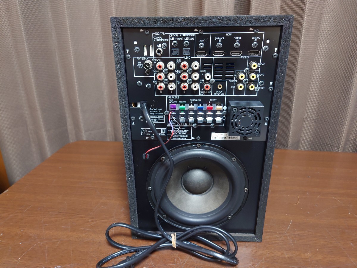 パイオニア Pioneer ホームシアターシステムレシーバー内蔵サブウーファー　SX-SWR2　動作品ですHTP-S737/HTP-S535/HTP-S333等対応 ！_画像6