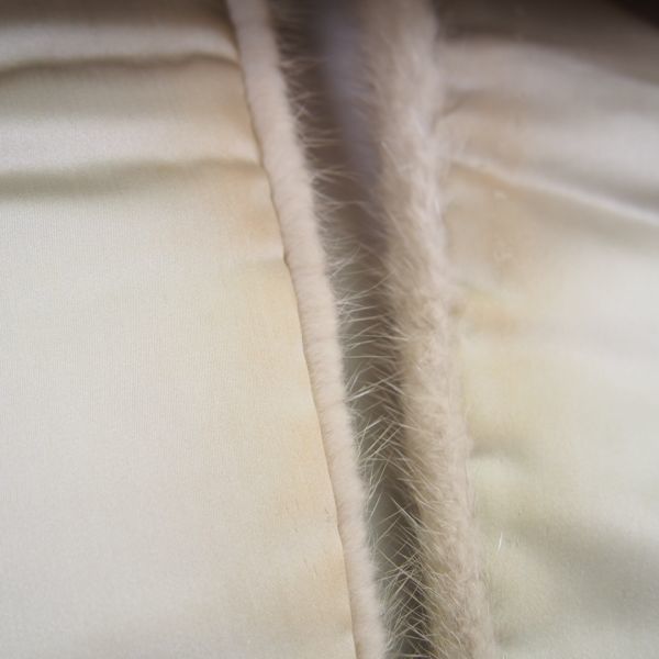  fur mink fur 1 hook stop tippet muffler Japanese clothes / gray 