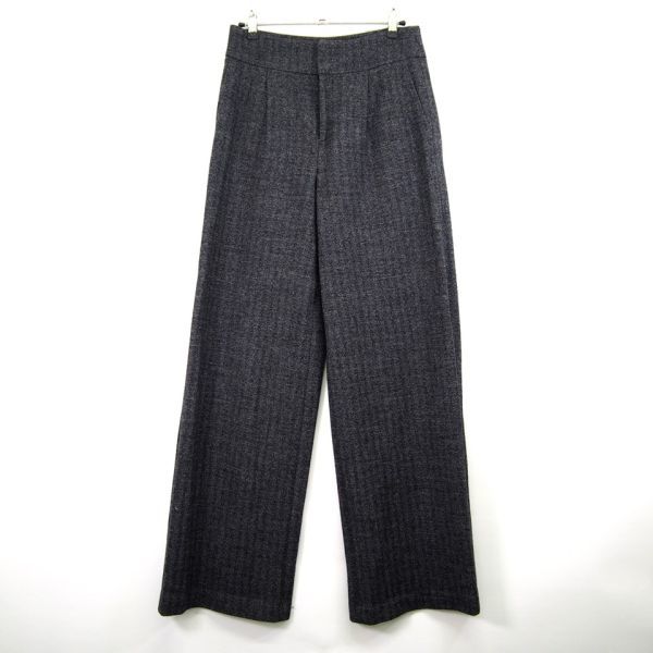 ... Roland  TOMORROWLAND  стирание ... шерсть  широкий  брюки  (34)  серый / сделано в Японии 