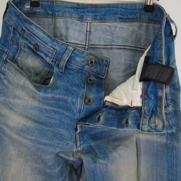 ジースターロー G-STAR RAW TYPE C 3D TAPERED ウォッシュド加工3Dデニムパンツ*ジーンズ(30)ブルー_画像2