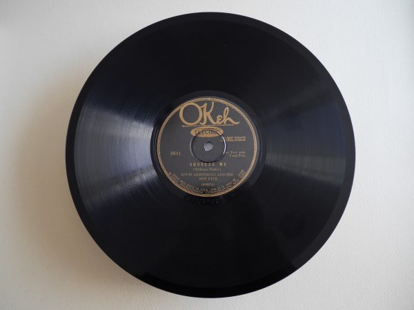 ルイ・アームストロング　Louis Armstrong and his Hot Five SPレコード　Okeh 8641