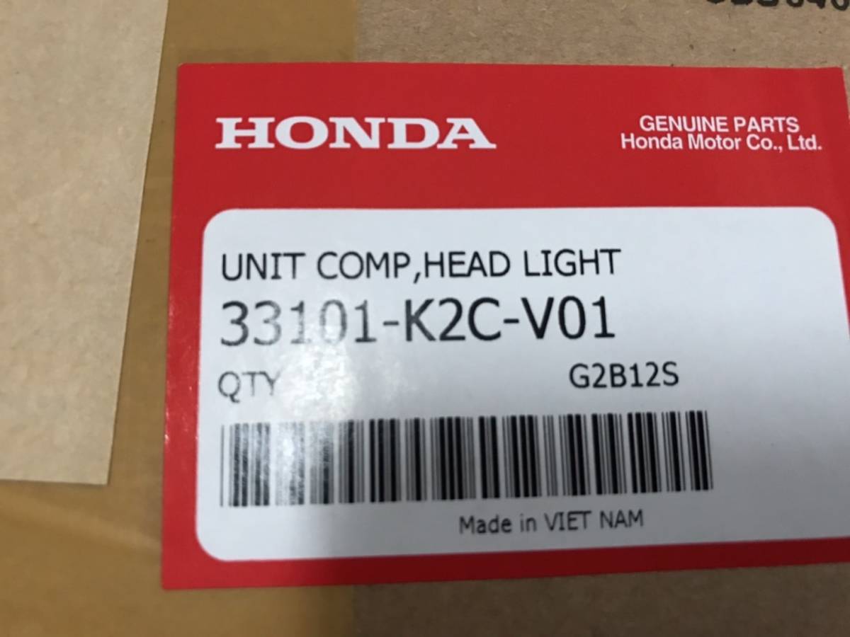 送料無料 新品 未使用 33101-K2C-V01 DIO110 JK03 ディオ 純正 HONDA ホンダ 2021年～ ヘッドライト ライト_画像2