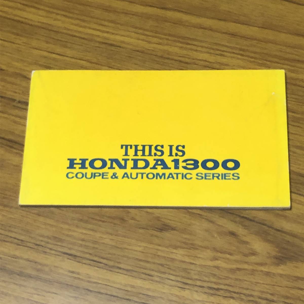 HONDA 1300 COUPE&AUTOMATIC SERIES coupe catalog [A12]