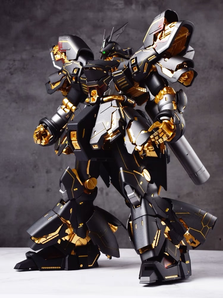 【DABAN MODEL】1/100 MG サザビー VER.KA 黒金 ブラックコーティング 艶消し デカール付き 6631 プラモデル 未組立_画像1