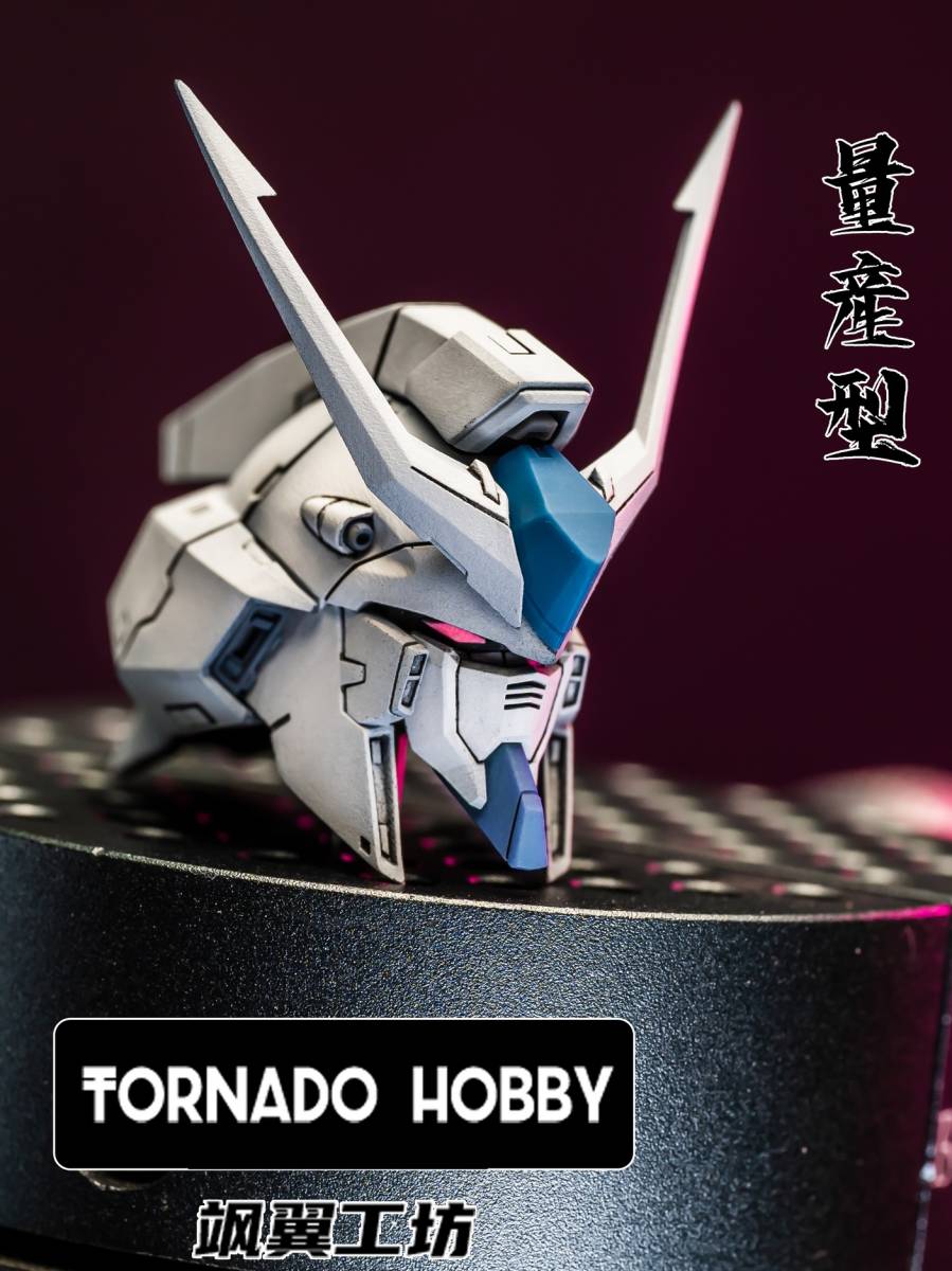 【TORNADO HOBBY】1/100 MG Hi-νガンダム ハイニュー 用 ヘッドパーツ 色付き 3Dプリント品 改造 未組立 プラモデル 新品_画像8